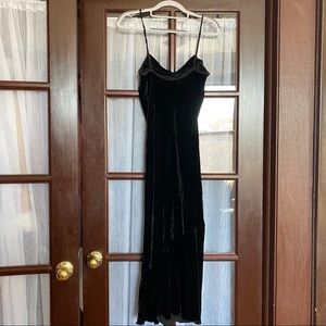 Black velvet dress wilfred
